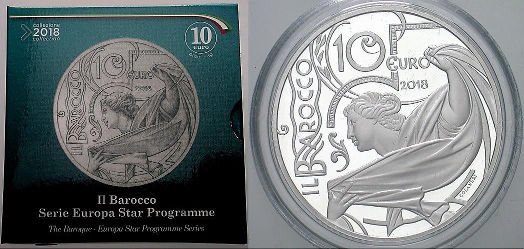 10 EURO 2018 Polierte Platte im Etui