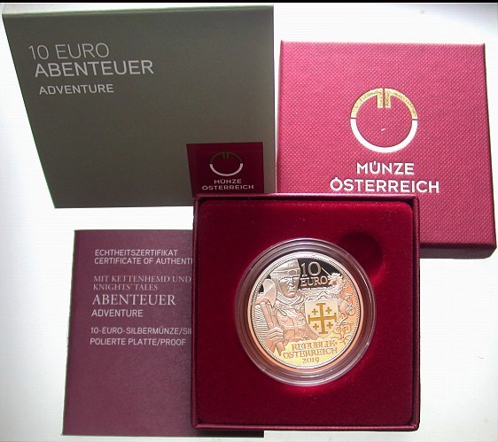 10 Euro 2019 Polierte Platte im Etui