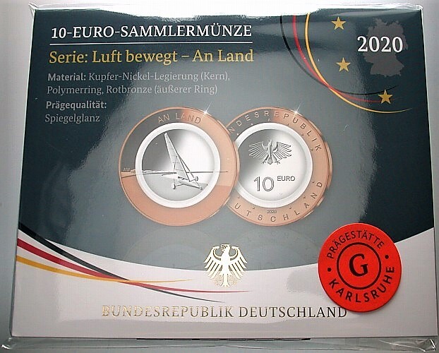 10 EURO 2020 Spiegelglanz in Originalverpackung VfS