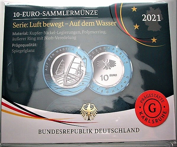 10 EURO 2021 Spiegelglanz in Originalverpackung der VfS