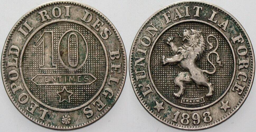 10 Francs 1898 KM. 42 Sehr schön