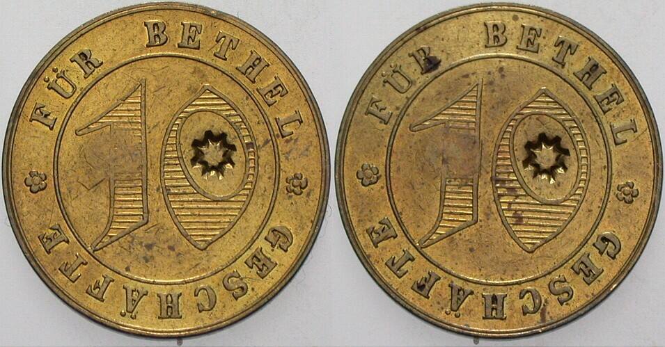 10 hne Jahr FÜR BETHEL GESCHÄFTE. Menzel 2630.5 Stange 284 Patina, Vorzüglich
