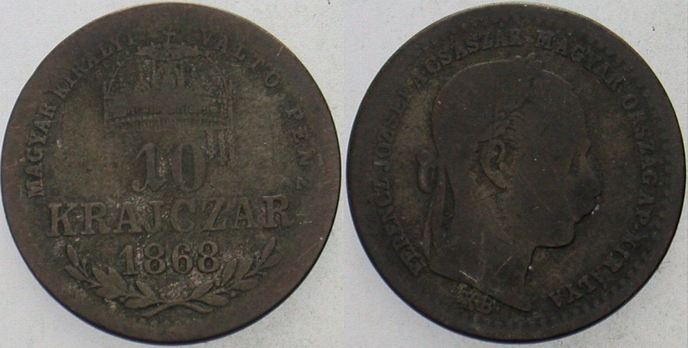 10 Krajczar 1868 Jaeger/Jaeckel 350 a Schön