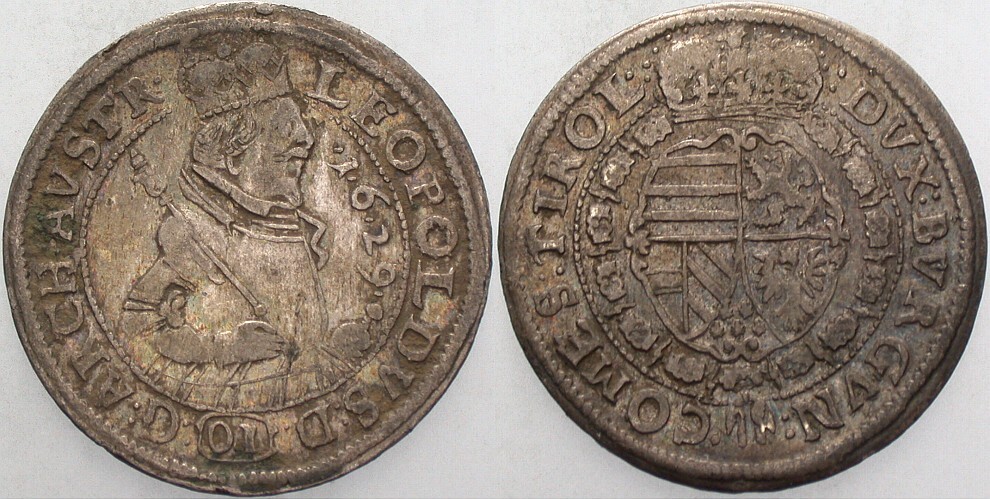 10 Kreuzer 1629 Tursky 477 Patina, fast sehr schön
