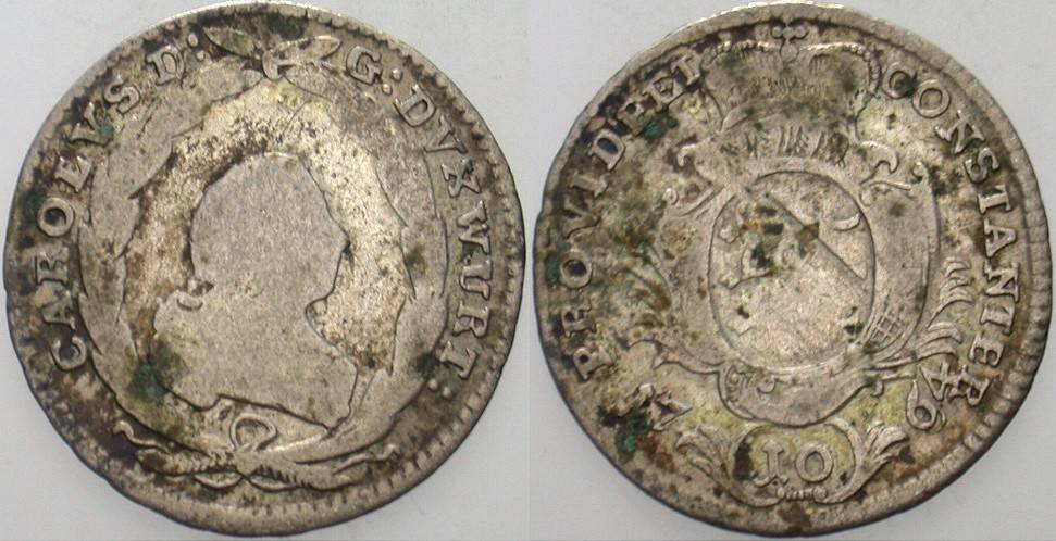 10 Kreuzer 1764  Schön