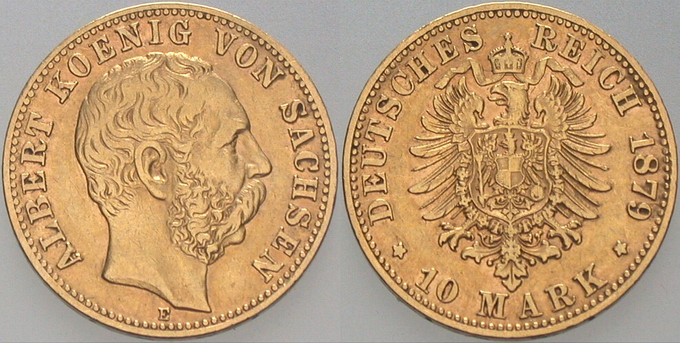 10 Mark 1879 Jaeger 261 Schlumberger 398 Sehr schön