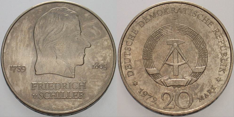 10 Mark 1972 J. 1537 vorzüglich