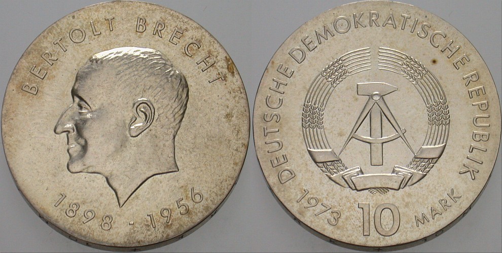 10 Mark 1973 J. 1544 Vorzüglich