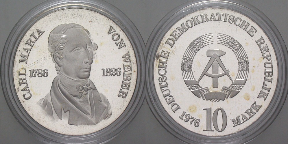 10 Mark 1976 J. 1562 Polierte Platte, lose
