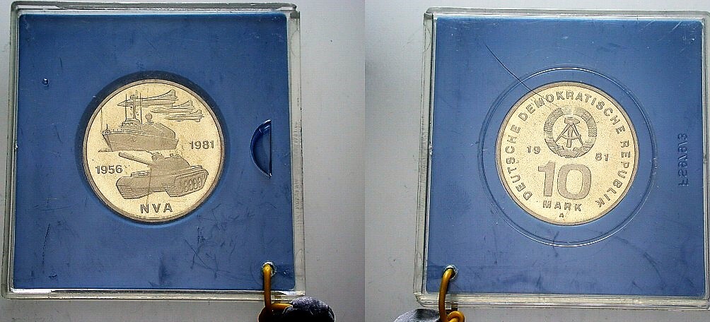 10 Mark 1981 J. 1578 Polierte Platte, verkapselt