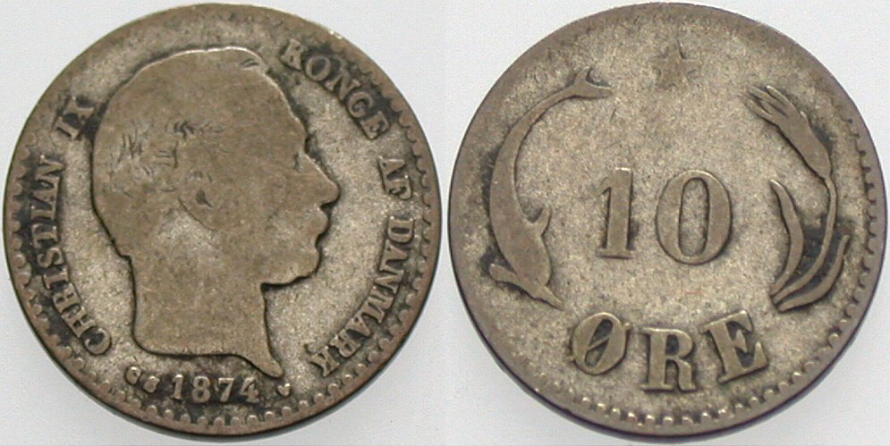 10 Ore 1874 KM. 795.1 Schön - sehr schön