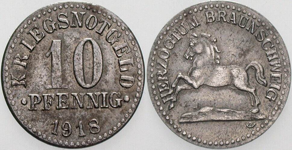 10 Pfennig 1918 J. N.3a sehr schön - vorzüglich