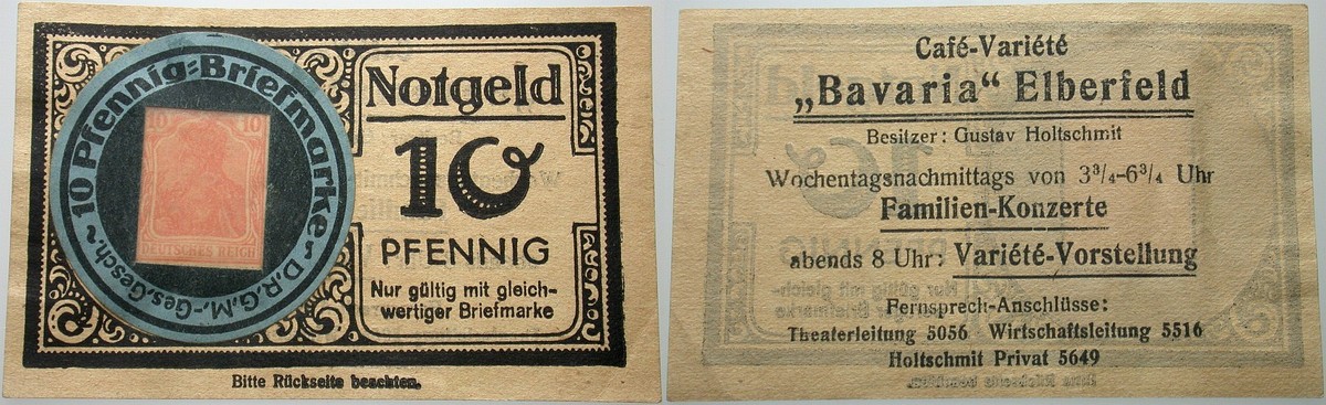 10 Pfennig o.J. Leicht gebraucht