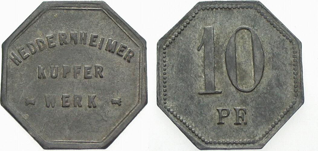 10 Pfennig o.J Menzel 11083.2 Sehr schön
