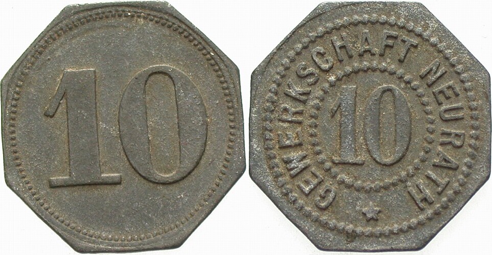 10 Pfennig o.J Menzel 18593.2 Sehr schön