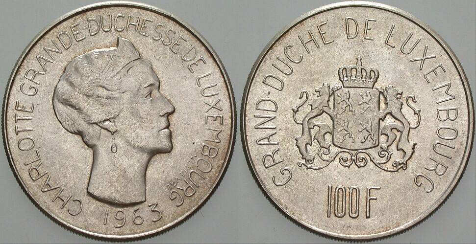 100 Francs 1963 K./M. 52 Schön 36 Vorzüglich - Stempelglanz