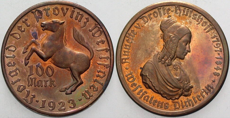 100 Mark 1923 J.N. 18 Fast Stempelglanz