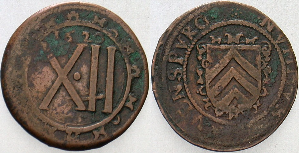 12 Kupferpfennig 1620 Stange 160 Fast sehr schön