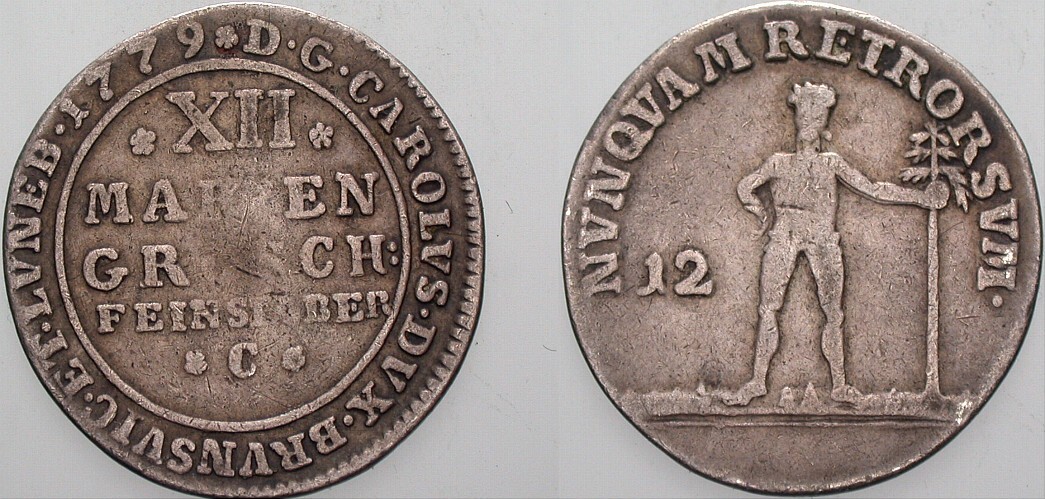 12 Mariengroschen 1779 Welter 2742 Schön - sehr schön