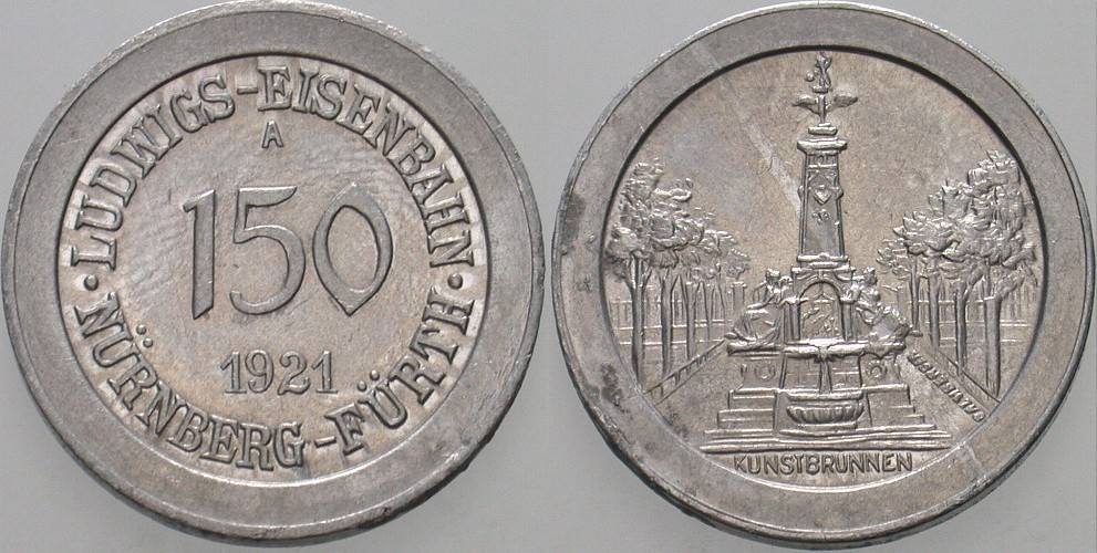 150 1921 Menzel 19217.2 Sehr schön