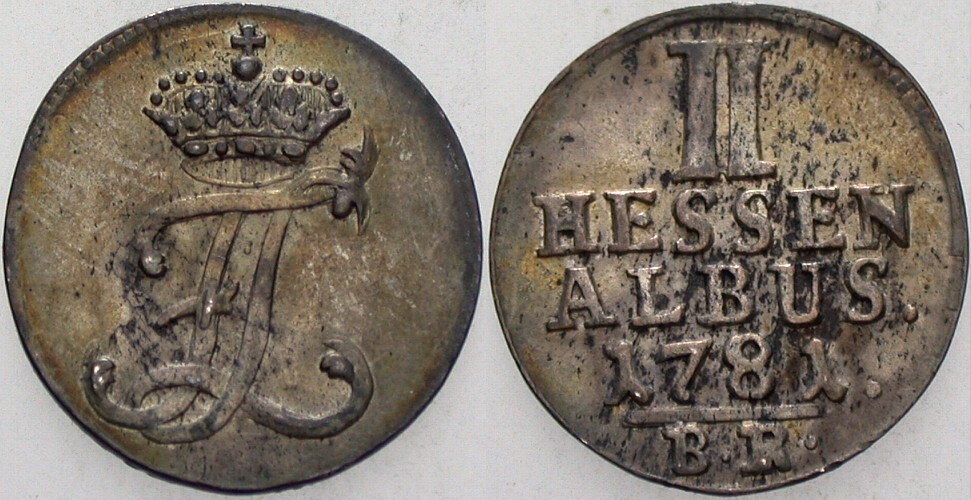 2 Albus 1781 Hoffmeister 2499 Schütz 1975 Patina, sehr schön +