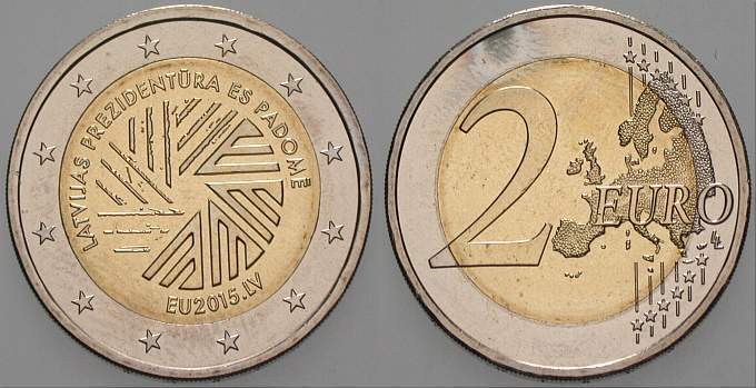 2 Euro 2015  Bankfrisch