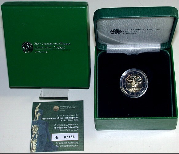 2 Euro 2016 Polierte Platte im Etui mit Zertifikat