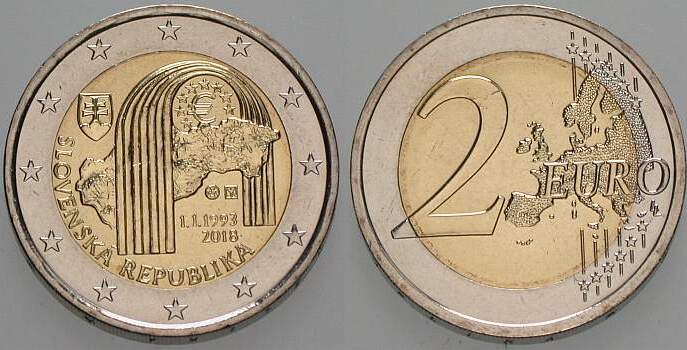 2 Euro 2018  Bankfrisch