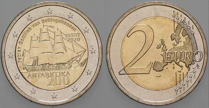 2 Euro 2020  Bankfrisch