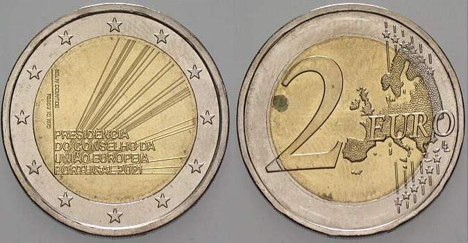 2 Euro 2021  Bankfrisch