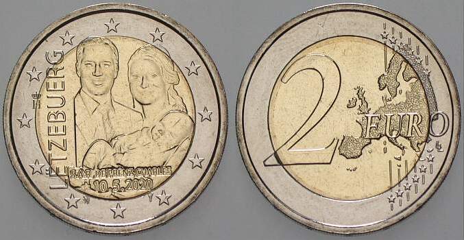 2 Euro - RELIEFPRÄGUNG 2020  Bankfrisch