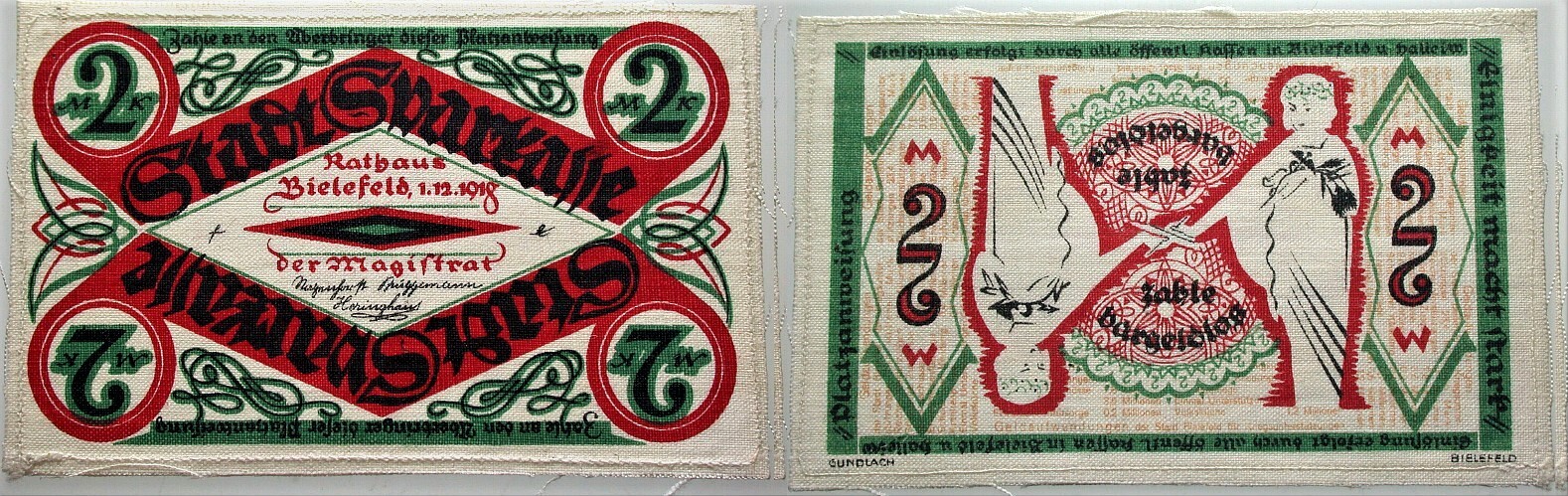 2 Mark 1.12.1918 Grabowski 8 Grasser/Pick 12 Kassenfrisches Prachtexemplar