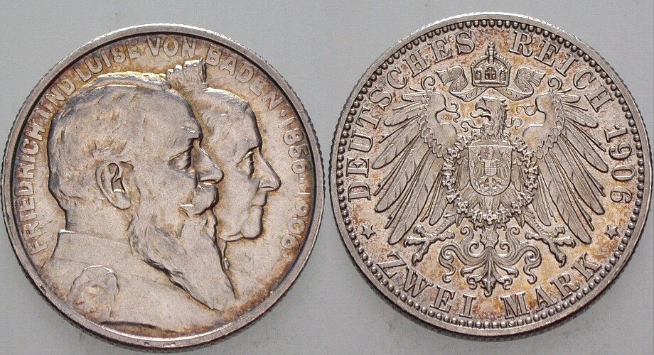 2 Mark 1906 J. 34 Vorzüglich
