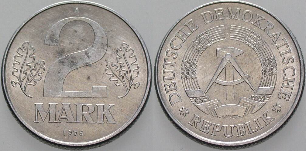 2 Mark 1975 J. 1516 Sehr schön