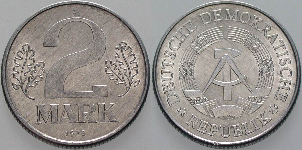 2 Mark 1978 J. 1516 Sehr schön