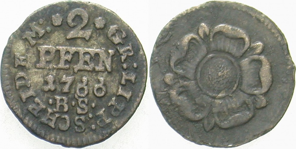 2 Pfennig 1766 Grote 288 Sehr schön