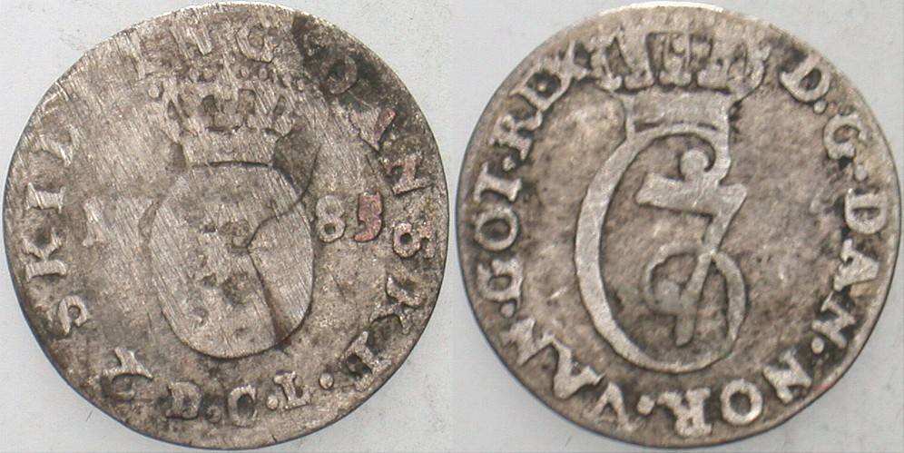 2 Skilling 1785 KM 631.3 Schön