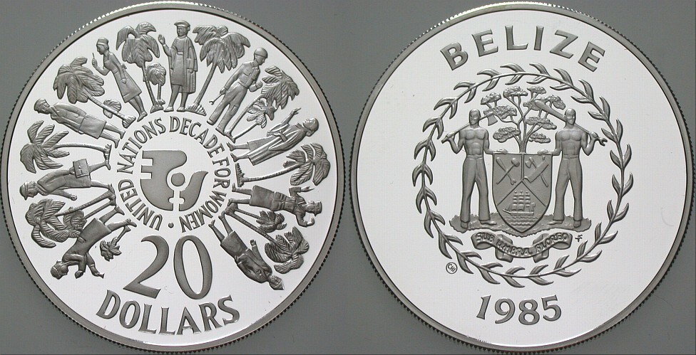 20 Dollars 1985  Polierte Platte, verkapselt