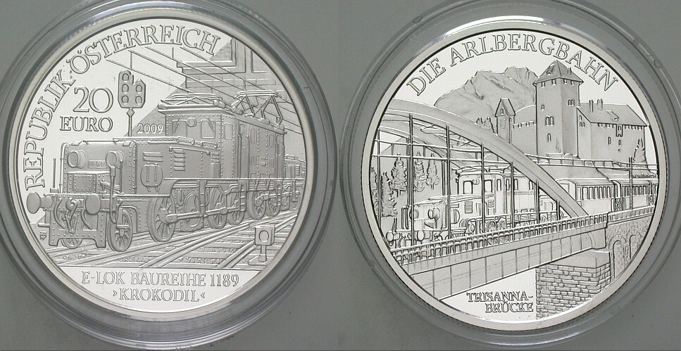 20 Euro 2009  Polierte Platte, verkapselt