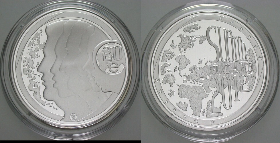20 Euro 2012  Polierte Platte, verkapselt