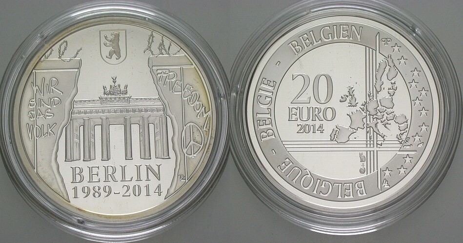 20 Euro 2014  Polierte Platte, verkapselt