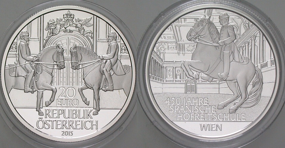 20 Euro 2015 Polierte Platte, verkapselt