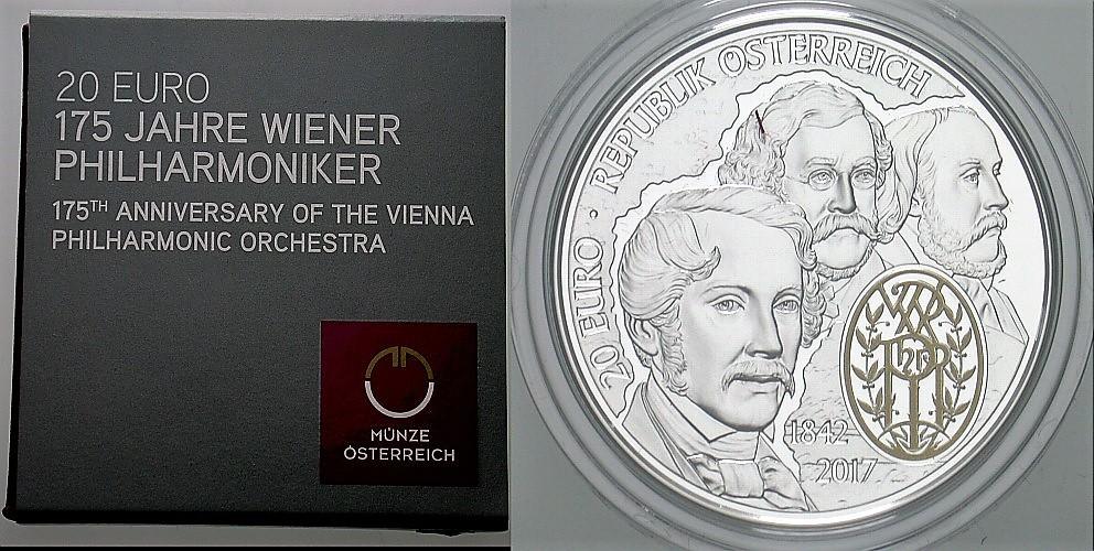 20 Euro 2017 Polierte Platte im Etui