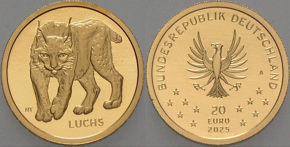 20 EURO 2025 J. 122 Stemeplglanz im Etui mit Zertifikat