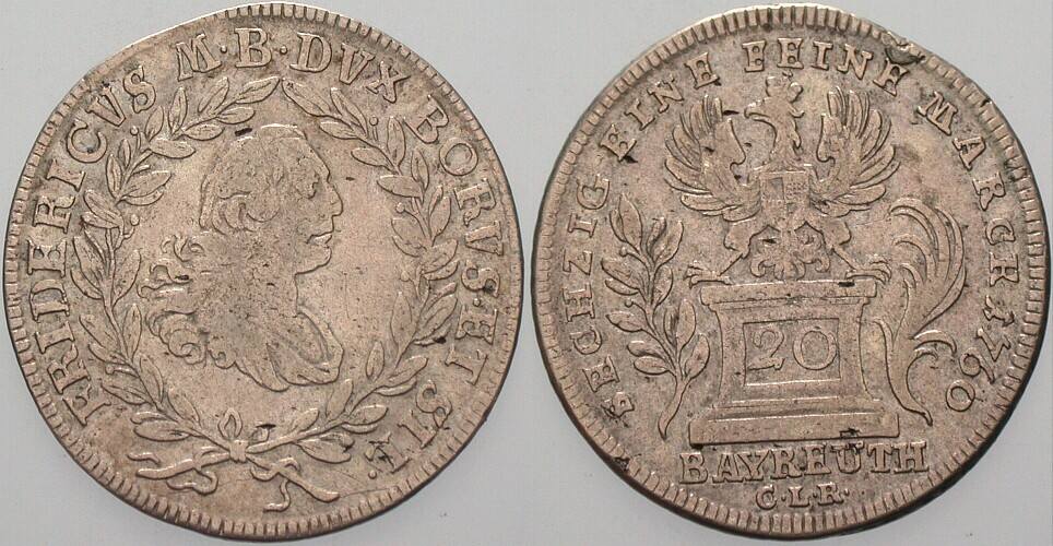 20 Kreuzer 1760 Slg. Wilm. 765 Rdf., fast sehr schön
