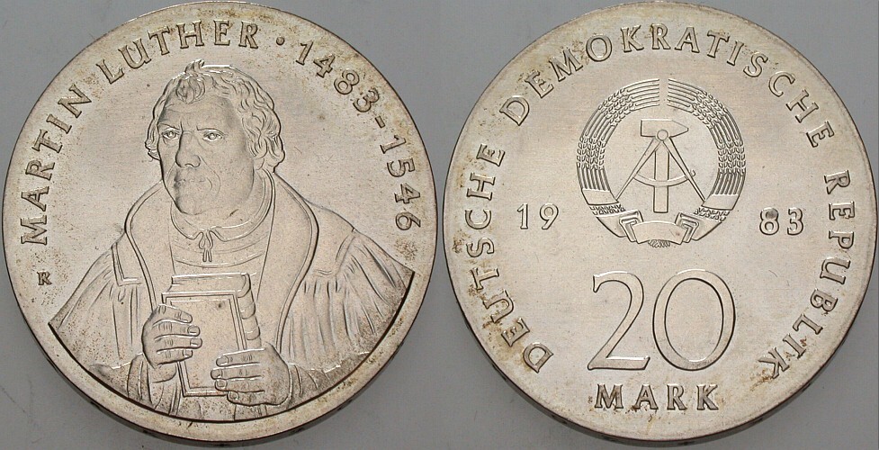 20 Mark 1983 J. 1591 Stempelglanz