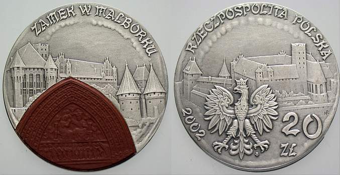 20 Zloty 2002 Stempelglanz, verkapselt