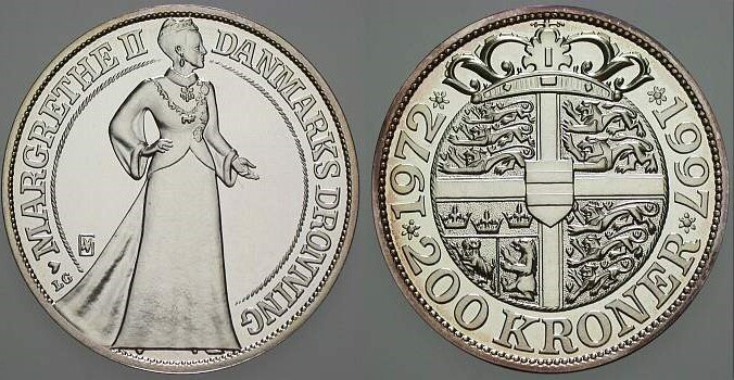 200 Kroner 1997 KM 884 Polierte Platte, verkapselt