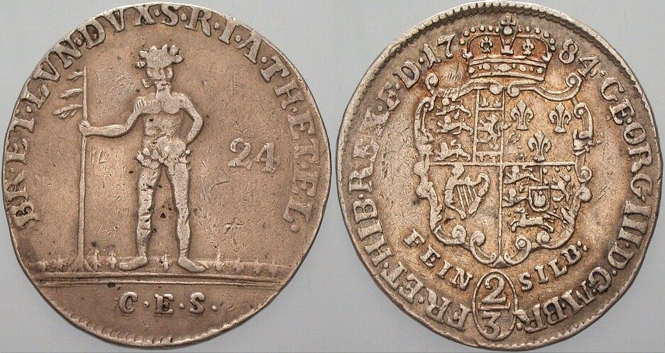 24 Mariengroschen 1784 Welter 2812 Patina, sehr schön