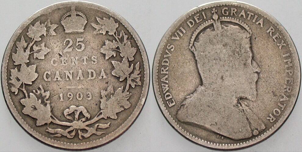 25 Cent 1903 K.M. 11 Schön